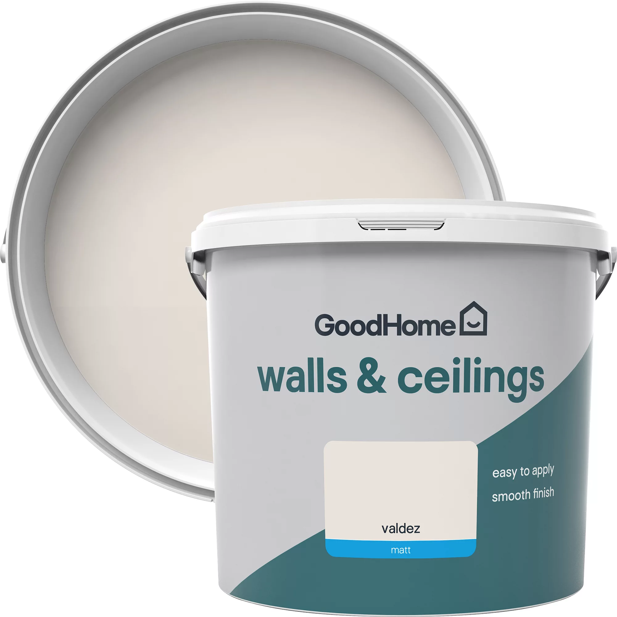 GoodHome Walls & Ceilings Valdez Matt Emulsion Paint, 5L 3 GoodHome Walls & Ceilings Valdez Matt Emulsion Paint, 5L