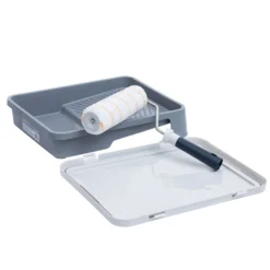 GoodHome Woven Polyester Medium Pile Roller Set, 4 Pieces -Trade point goodhome woven polyester medium pile roller set 4 pieces5059340016696 07c