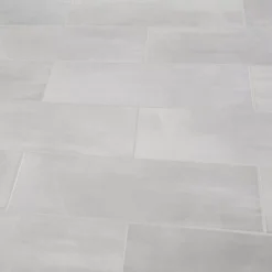 Kofrage Light Grey Matt Kofrage Concrete Effect Ceramic Wall Tile, Pack Of 8, (L)600mm (W)200mm