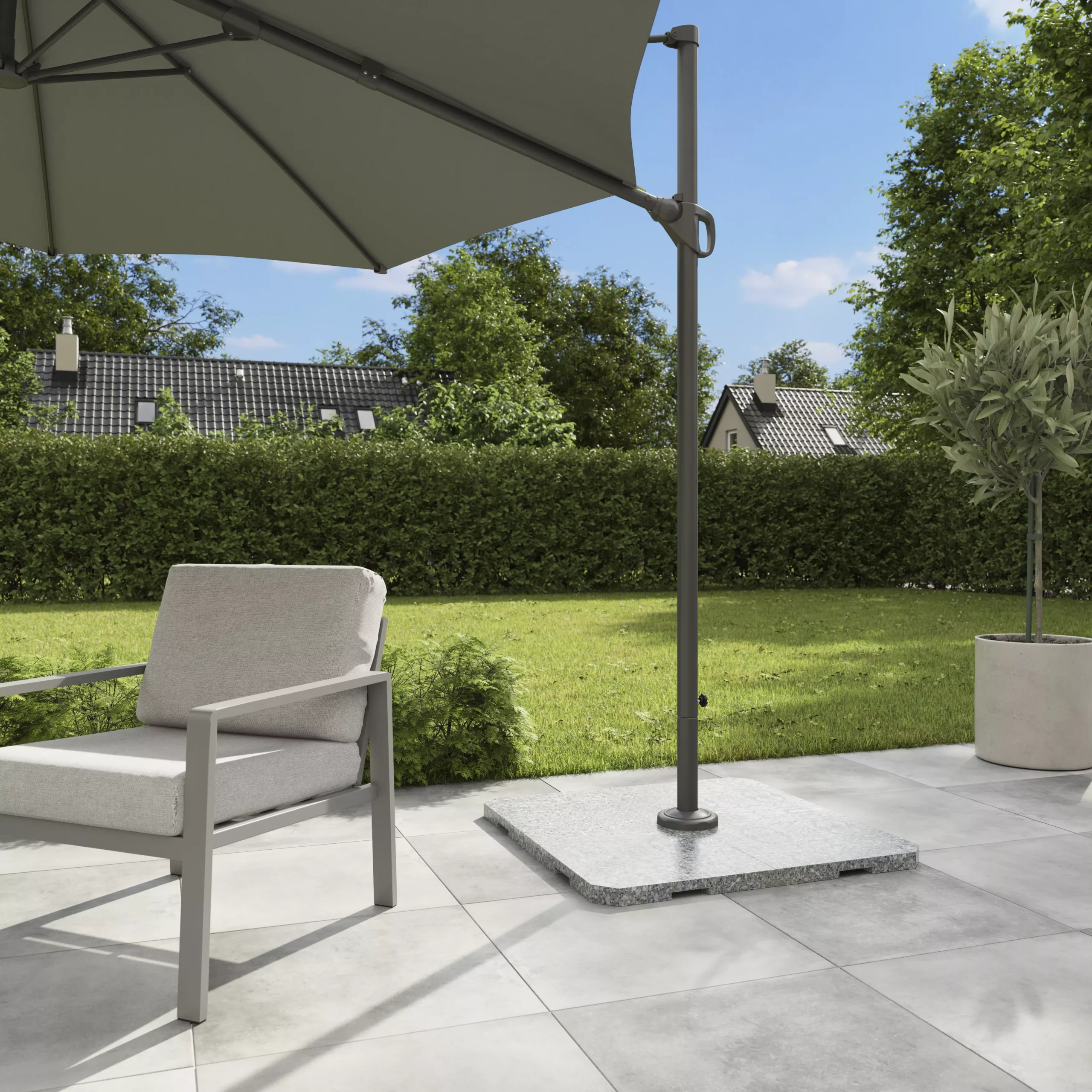 Konkrete Anthracite Matt Concrete Effect Porcelain Outdoor Wall & Floor Tile, Pack Of 3, (L)610mm (W)610mm 8 Konkrete Anthracite Matt Concrete Effect Porcelain Outdoor Wall & Floor Tile, Pack Of 3, (L)610mm (W)610mm - Image 6