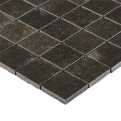 Kontainer Anthracite Matt Concrete Effect Porcelain 5x5 Mosaic Tile Sheet, (L)305mm (W)305mm -Trade point kontainer anthracite matt concrete effect porcelain 5x5 mosaic tile sheet l 305mm w 305mm5036581066239 36c