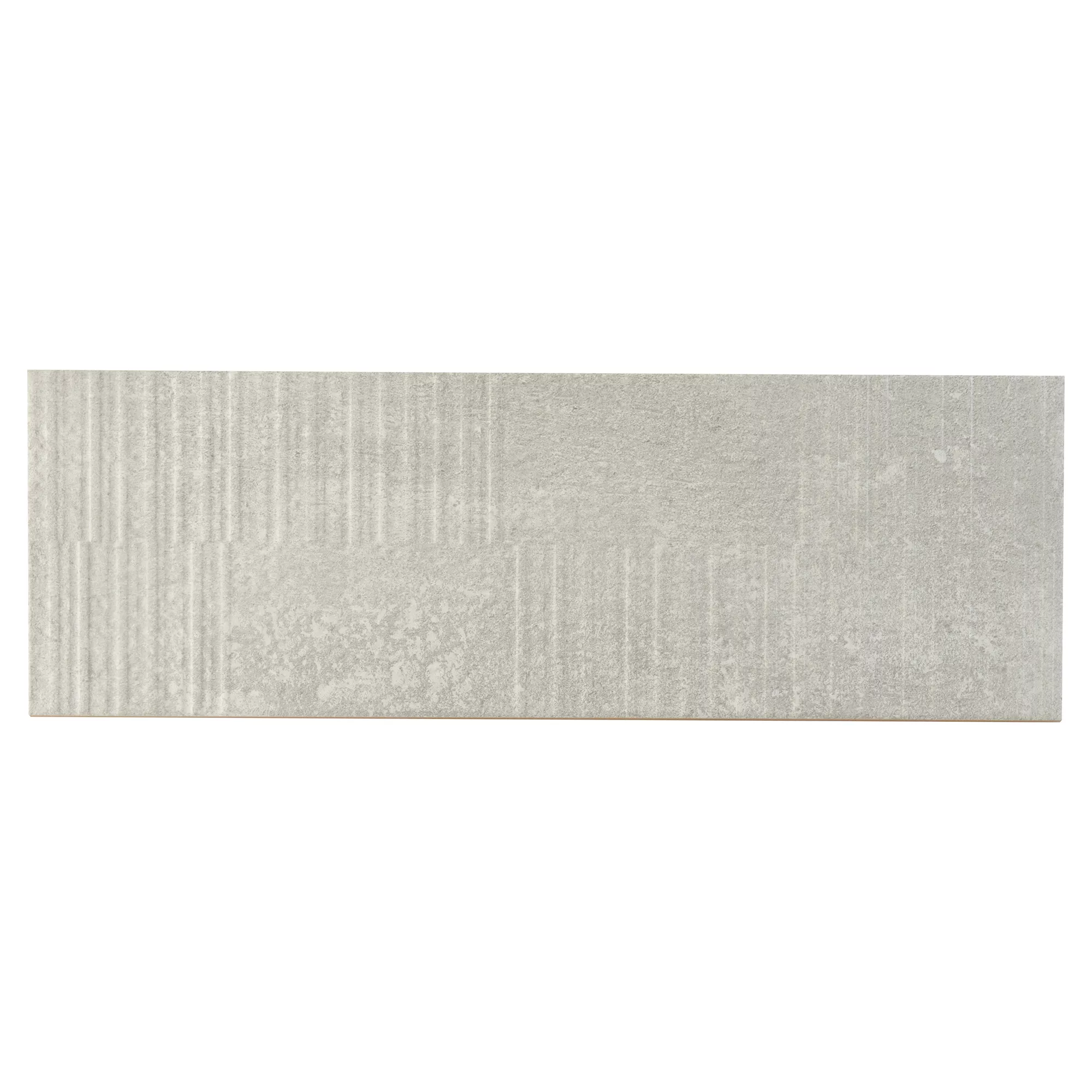 Metal ID Light Grey Matt 3D Decor Concrete Effect Ceramic Wall Tile, Pack Of 8, (L)600mm (W)200mm 3 Metal ID Light Grey Matt 3D Decor Concrete Effect Ceramic Wall Tile, Pack Of 8, (L)600mm (W)200mm