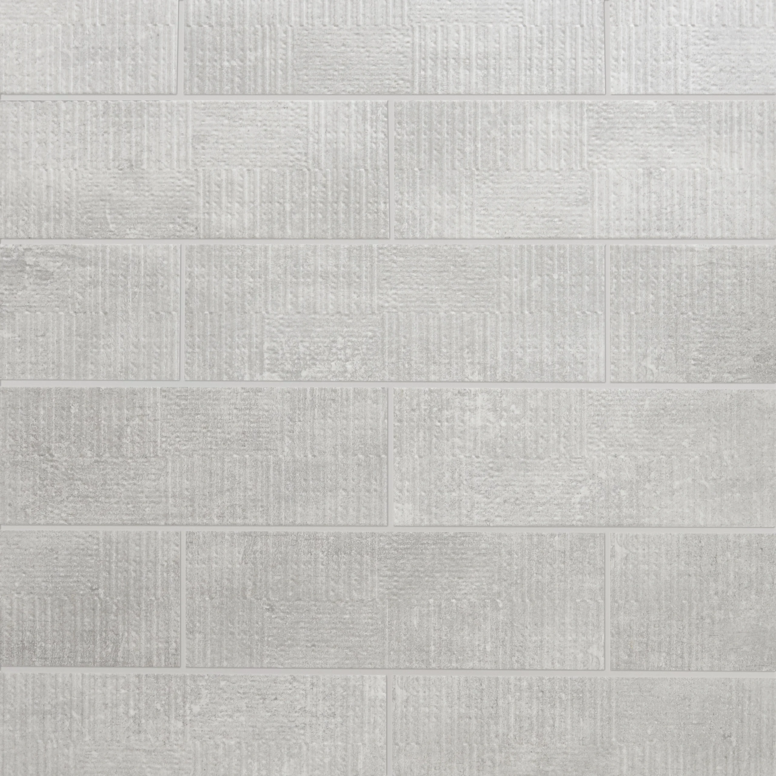 Metal ID Light Grey Matt 3D Decor Concrete Effect Ceramic Wall Tile, Pack Of 8, (L)600mm (W)200mm 6 Metal ID Light Grey Matt 3D Decor Concrete Effect Ceramic Wall Tile, Pack Of 8, (L)600mm (W)200mm - Image 4