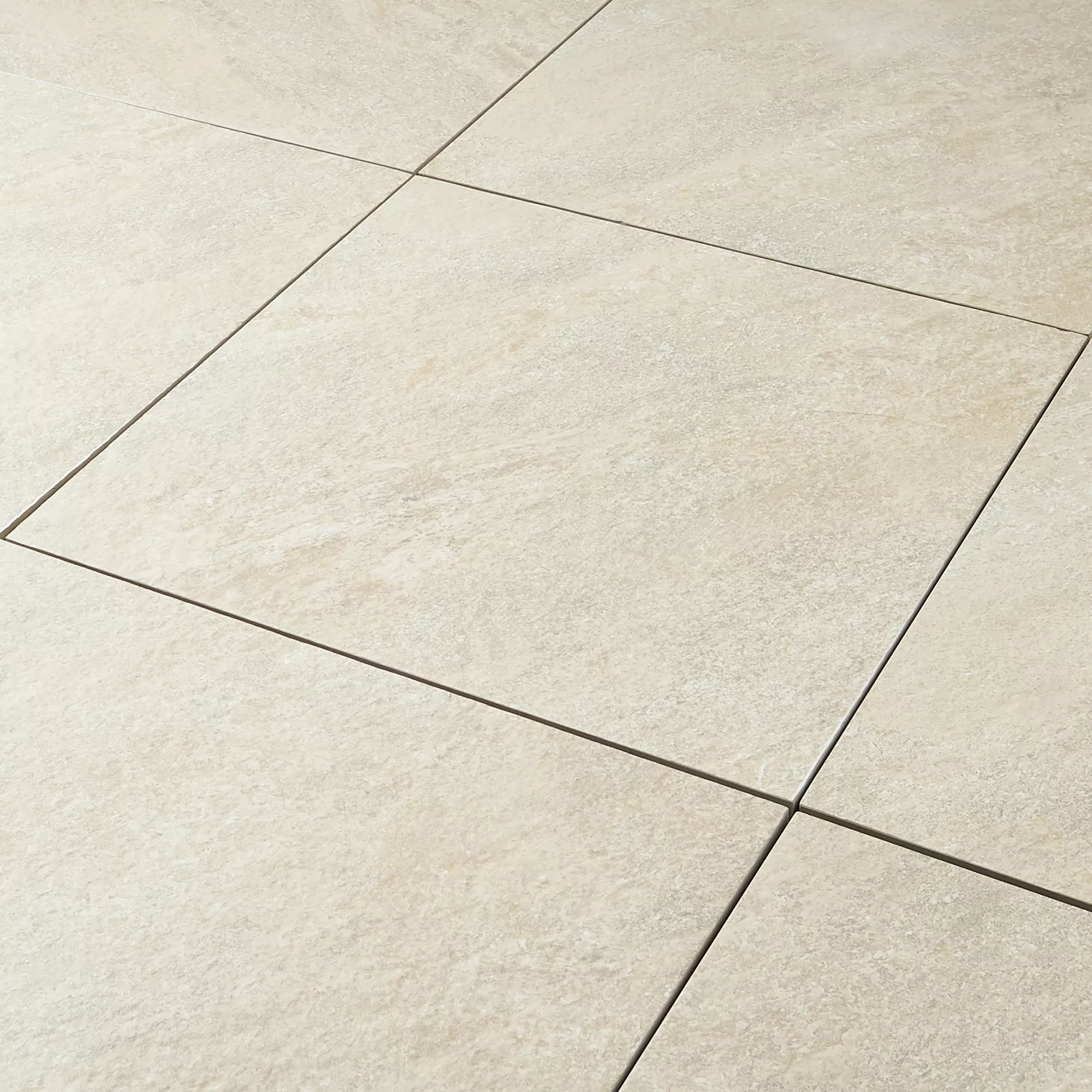 Quartzite Beige Matt Stone Effect Porcelain Outdoor Floor Tile, Pack Of 2, (L)600mm (W)600mm 8 Quartzite Beige Matt Stone Effect Porcelain Outdoor Floor Tile, Pack Of 2, (L)600mm (W)600mm - Image 6