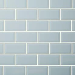 Trentie Blue Gloss Metro Ceramic Wall Tile, Pack Of 40, (L)200mm (W)100mm -Trade point trentie blue gloss metro ceramic wall tile pack of 40 l 200mm w 100mm3663602849063 04bq