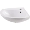 Vedi White Triangular Wall-mounted Corner Cloakroom Basin (W)38.5cm 2 Vedi White Triangular Wall-mounted Corner Cloakroom Basin (W)38.5cm -Trade point vedi white triangular wall mounted corner cloakroom basin w 38 5cm3663602768623 01bq