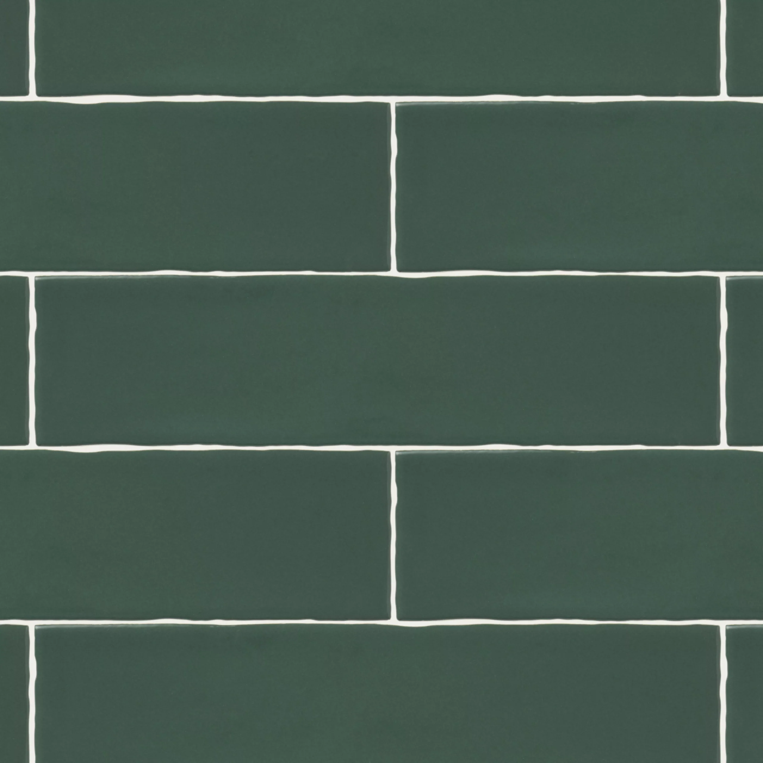 Vernisse Dark Green Gloss Plain Ceramic Wall Tile, Pack Of 41, (L)301mm (W)75.4mm 4 Vernisse Dark Green Gloss Plain Ceramic Wall Tile, Pack Of 41, (L)301mm (W)75.4mm - Image 2