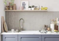 Vernisse Silver Grey Gloss Plain Ceramic Wall Tile, Pack Of 80, (L)150mm (W)75.4mm -Trade point vernisse silver grey gloss plain ceramic wall tile pack of 80 l 150mm w 75 4mm5036581063412 04i