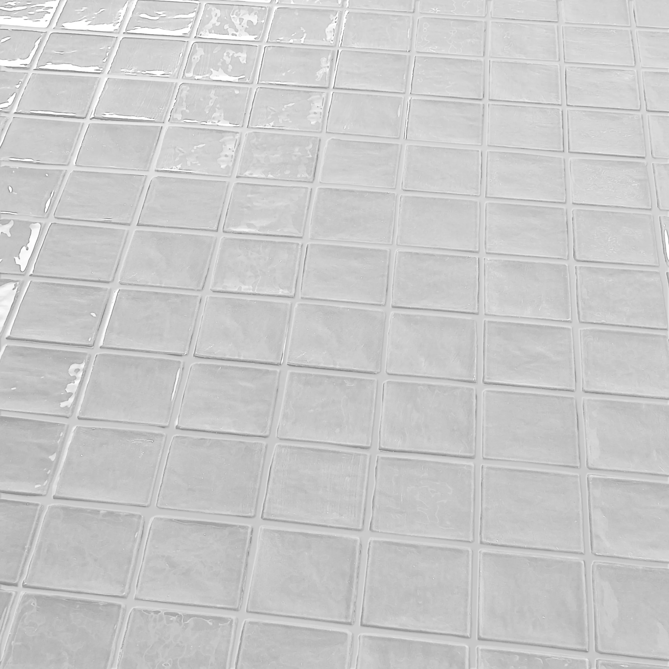 Vernisse Silver Grey Gloss Plain Ceramic Wall Tile, Pack Of 84, (L)100mm (W)100mm 3 Vernisse Silver Grey Gloss Plain Ceramic Wall Tile, Pack Of 84, (L)100mm (W)100mm