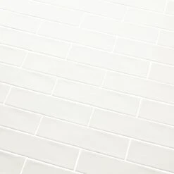 Vernisse White Gloss Plain Ceramic Wall Tile, Pack Of 41, (L)301mm (W)75.4mm 14 Vernisse White Gloss Plain Ceramic Wall Tile, Pack Of 41, (L)301mm (W)75.4mm -Trade point vernisse white gloss plain ceramic wall tile pack of 41 l 301mm w 75 4mm5036581063269 38c