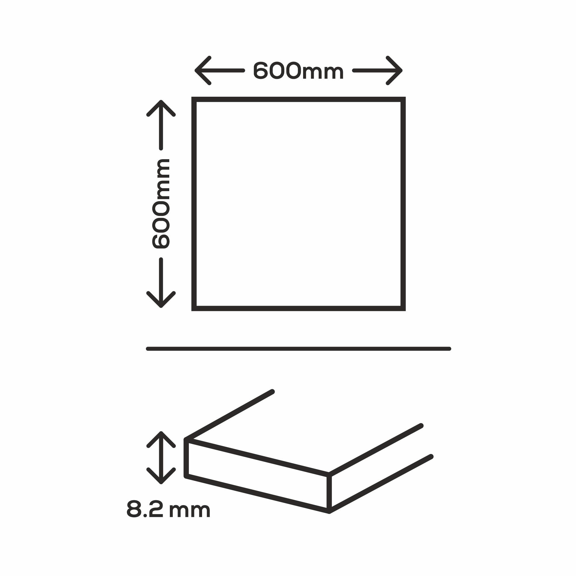 Zerlina Grey Matt Stone Effect Porcelain Wall & Floor Tile, Pack Of 3, (L)600mm (W)600mm 7 Zerlina Grey Matt Stone Effect Porcelain Wall & Floor Tile, Pack Of 3, (L)600mm (W)600mm - Image 5